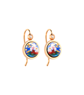 Earrings Cabochon Hanger with Brilliant