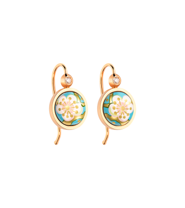 Earrings Cabochon Hanger with Brilliant