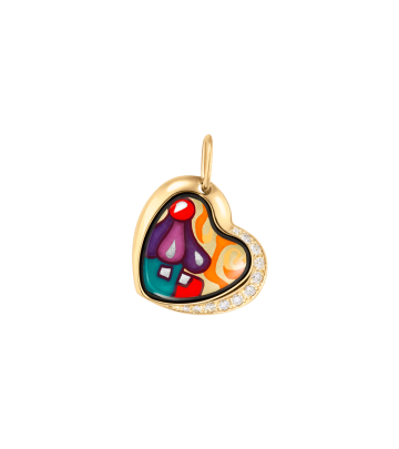 Pendant Heart with Diamonds