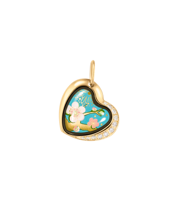 Pendant Heart with Diamonds