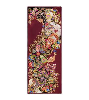 Silk Scarf All-Over Double Face Twill