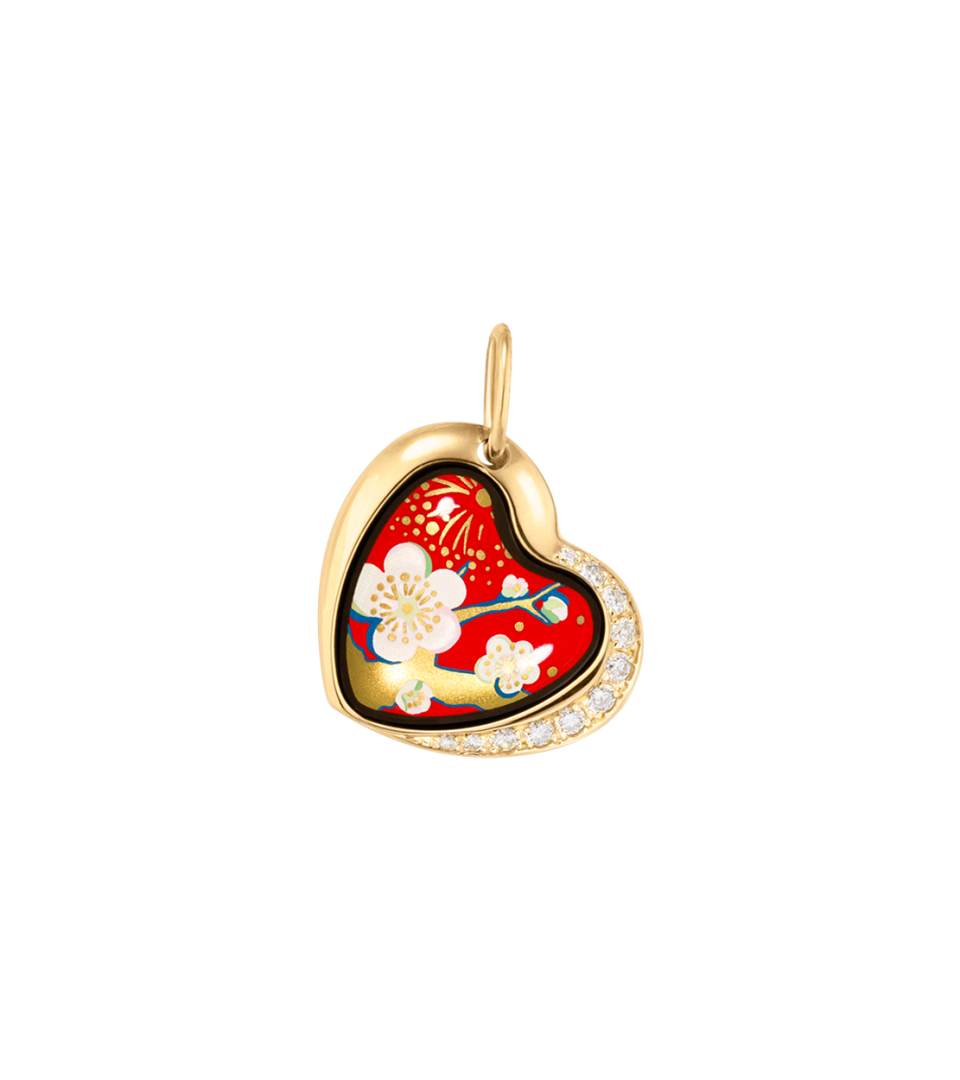 Кулон "Сердце" с бриллиантами