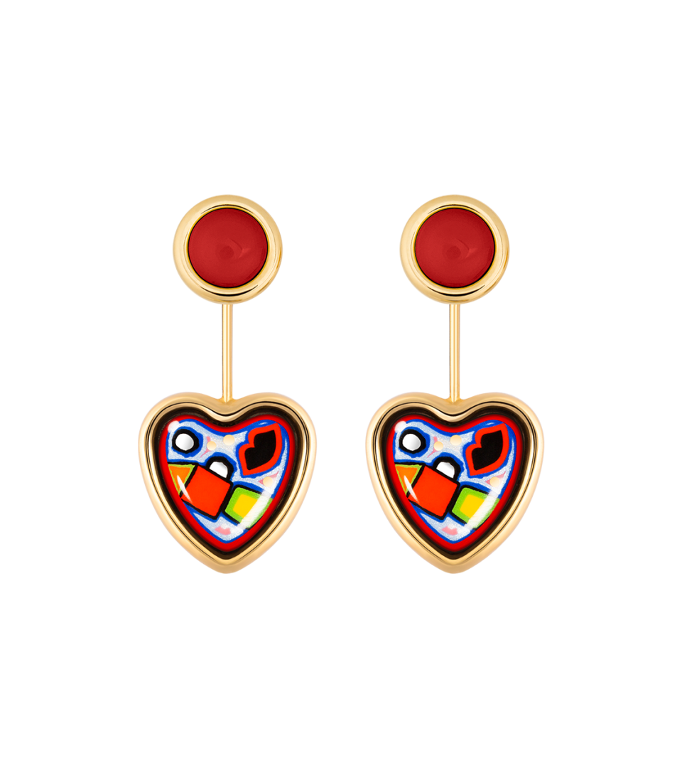 Серьги "сердце"