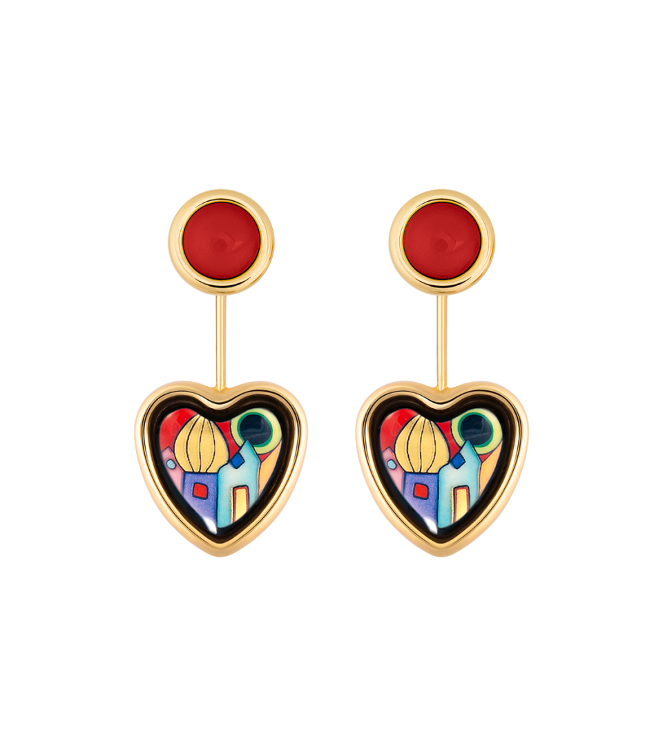 Серьги "сердце"
