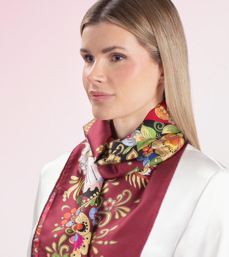 Двусторонний твиловый шарф