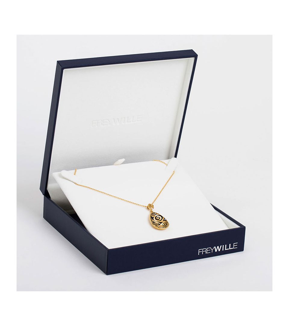 Кулон Альмонд & цепочка Перлина