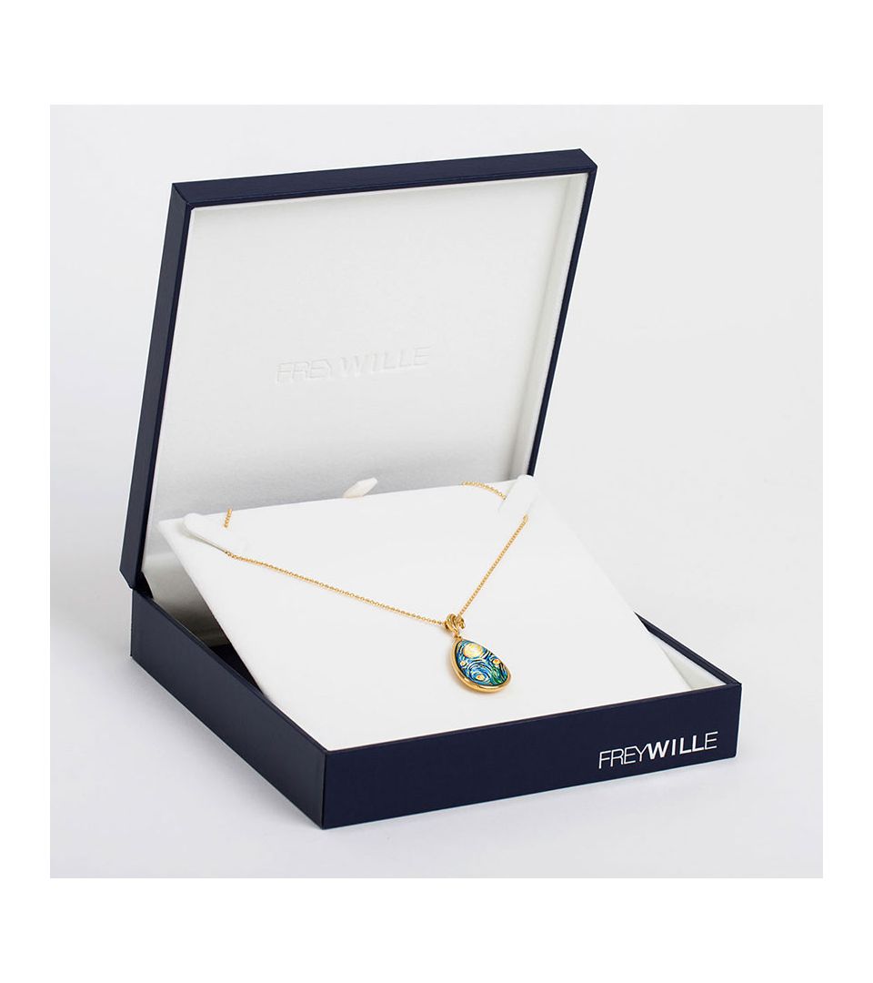 Кулон Альмонд & цепочка Перлина