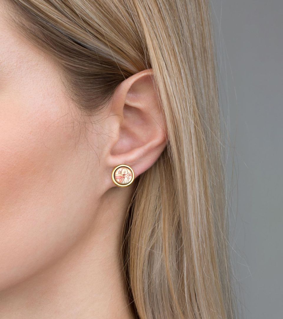 Серьги Кабошоны