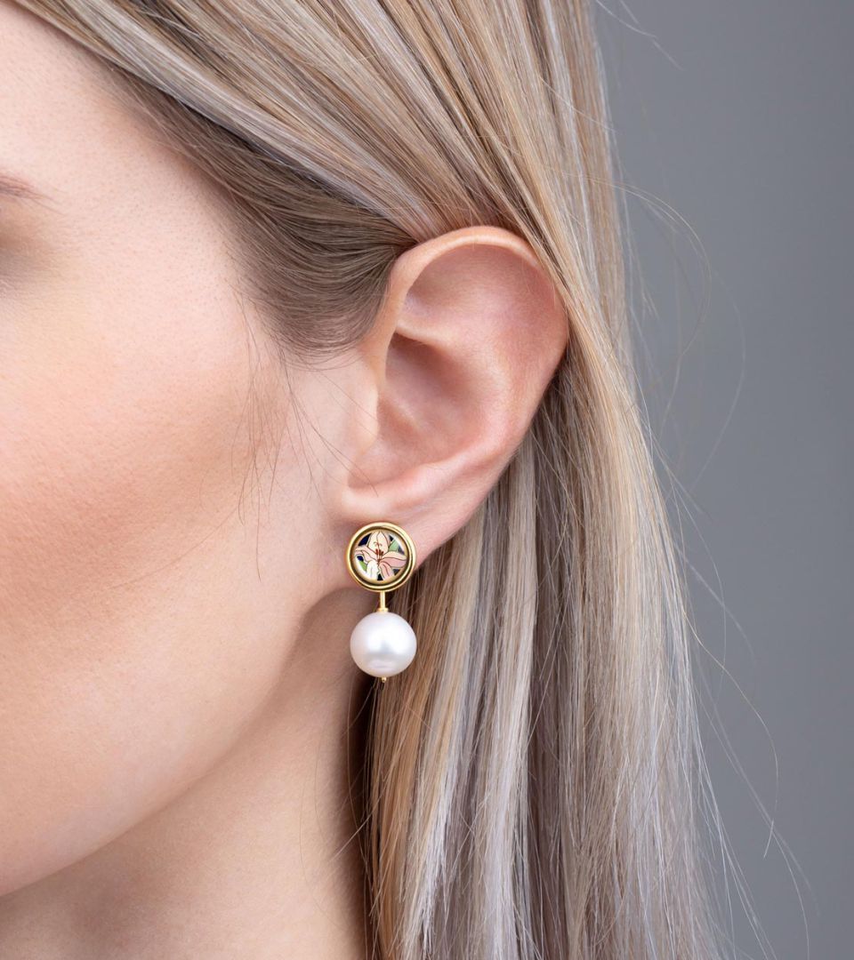 Серьги "Жемчужная капля"