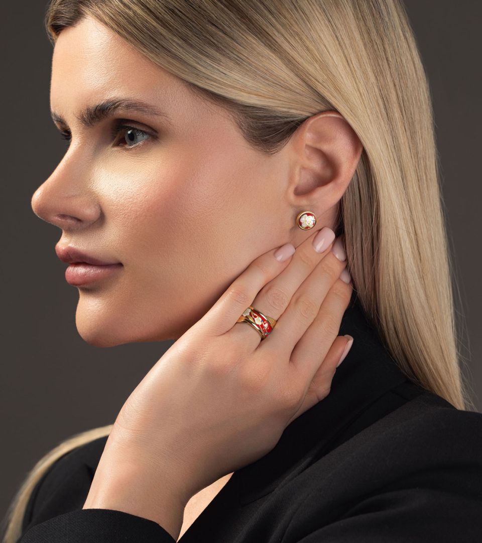 Серьги Кабошоны