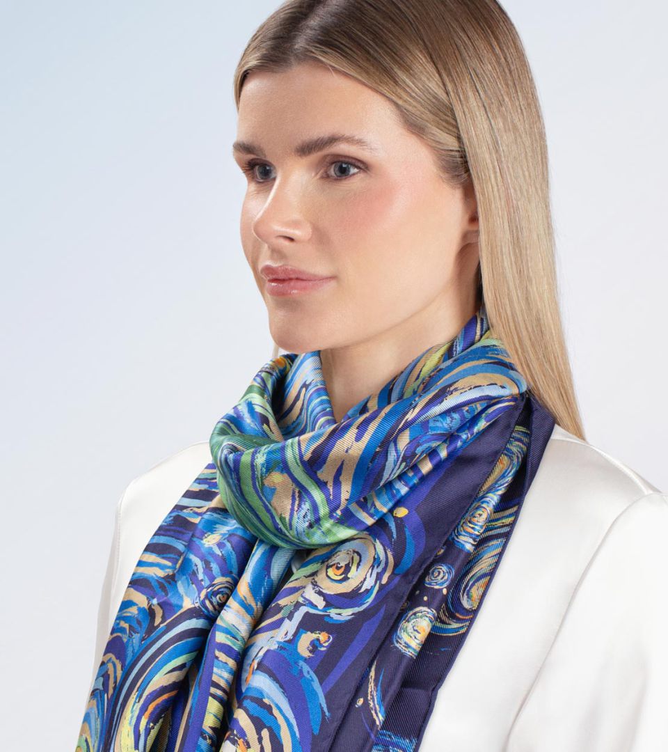 Двусторонний твиловый шарф