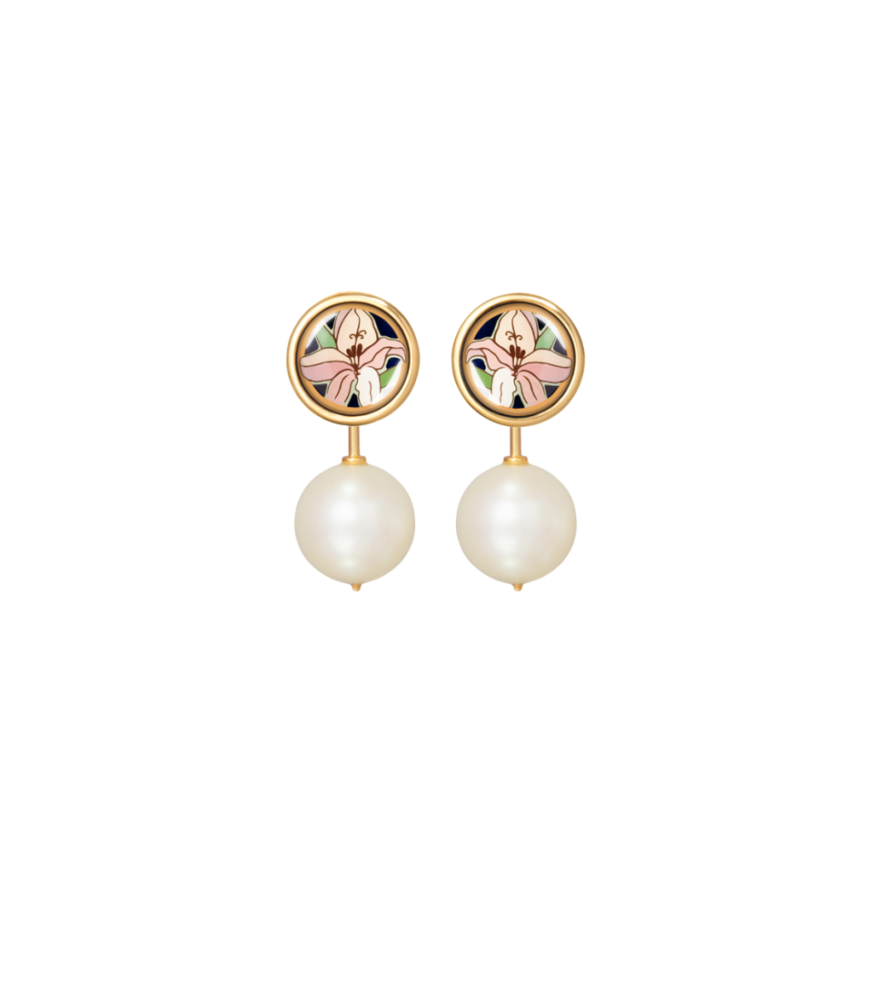 Серьги "Жемчужная капля"