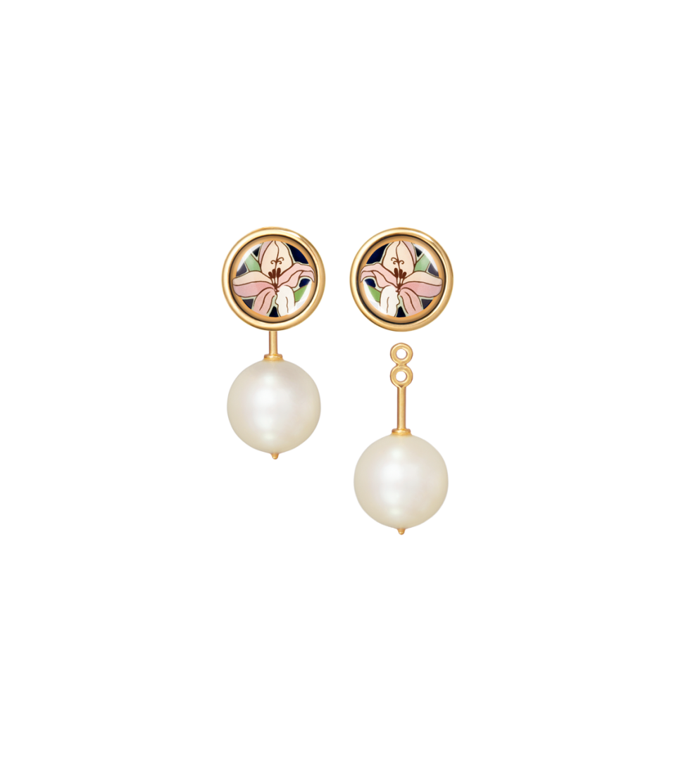 Серьги "Жемчужная капля"