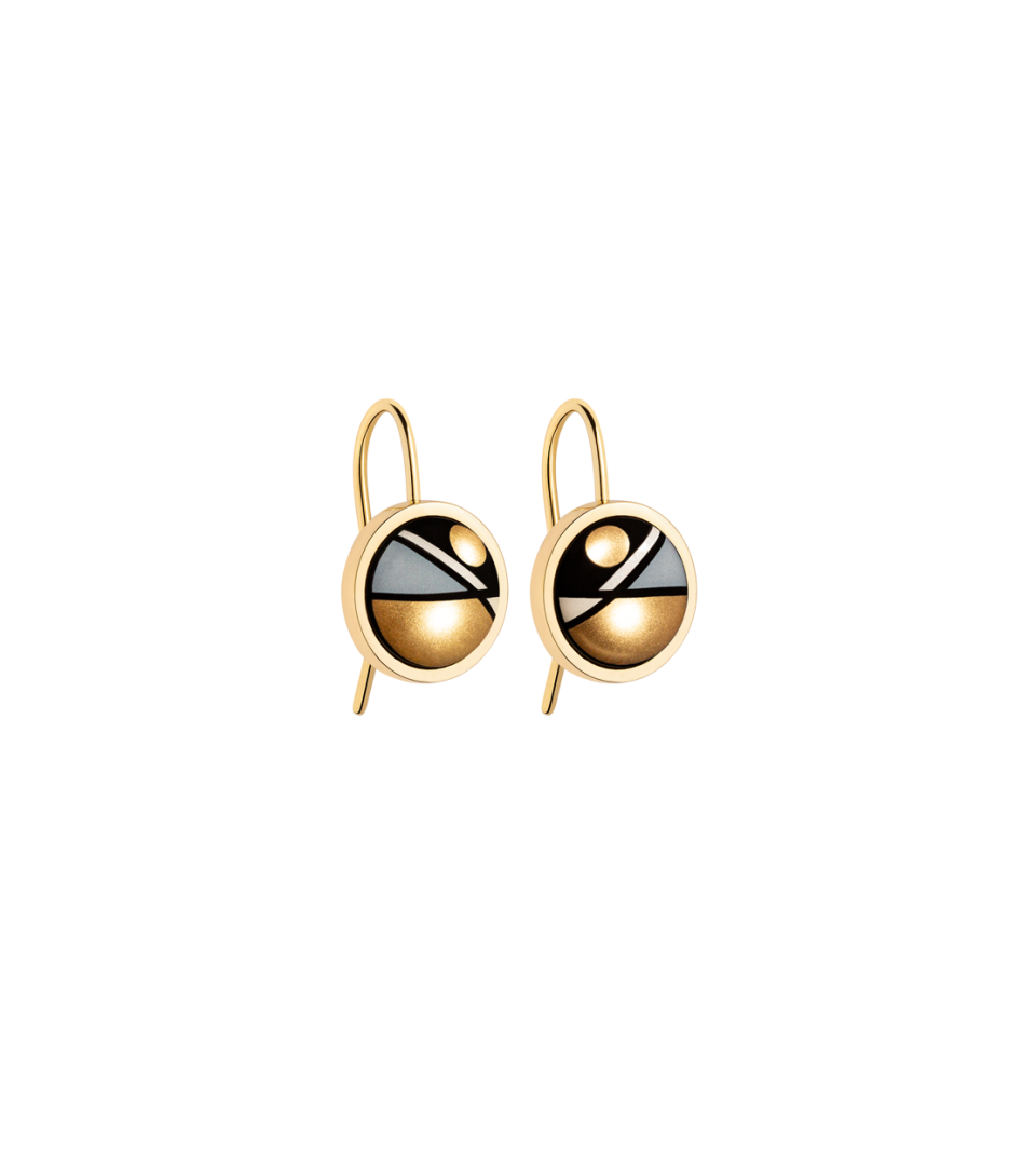 Серьги Кабошоны-подвески