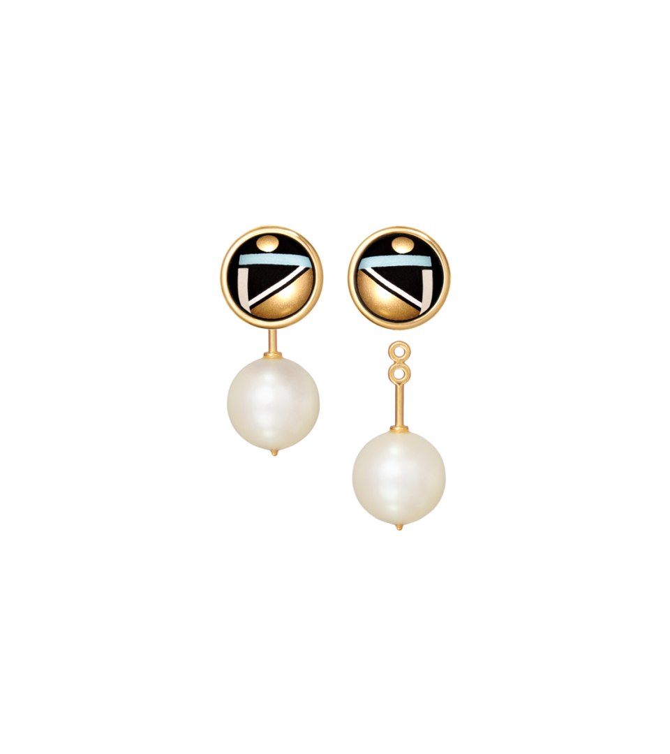 Серьги "Жемчужная капля"