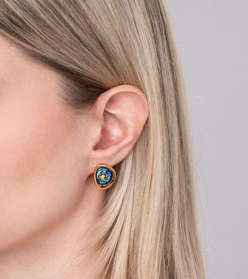 Серьги "Морская галька"