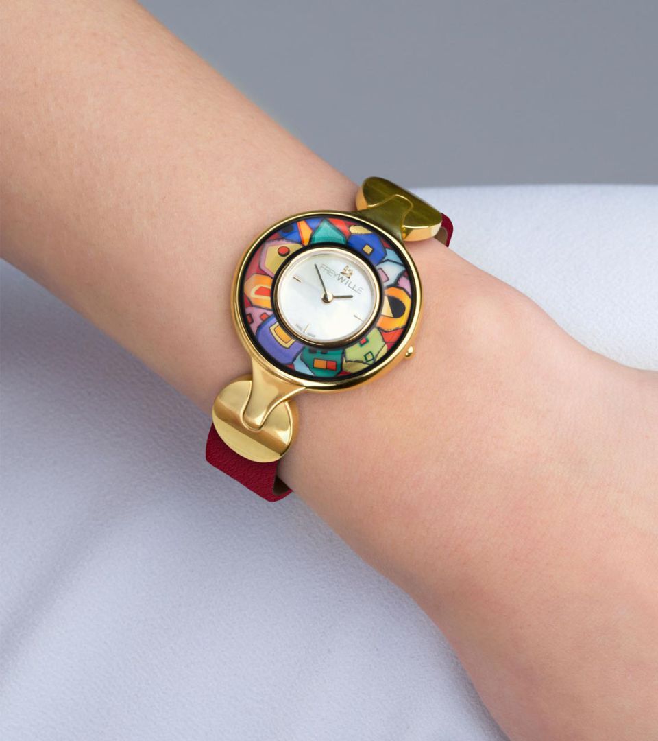 Часы Елена / Ремешок из телячьей кожи