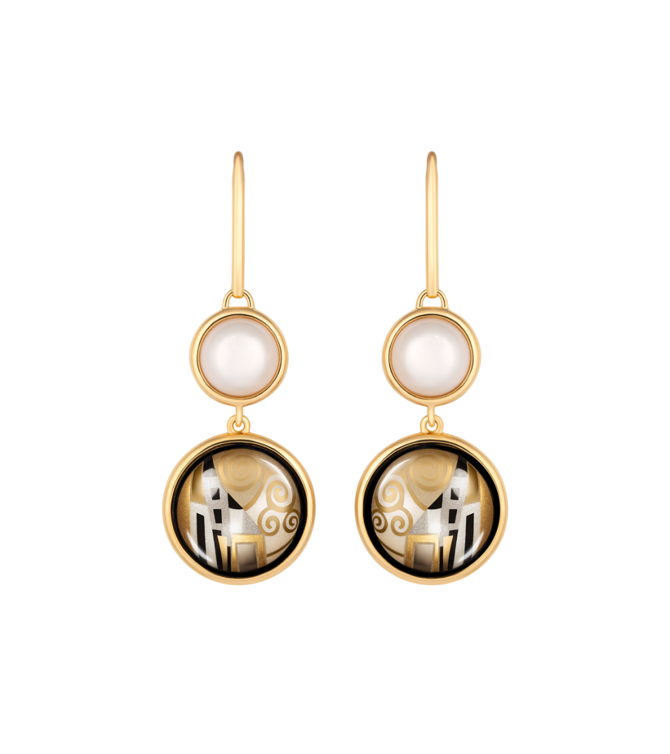 Серьги с жемчугом «Тандем»