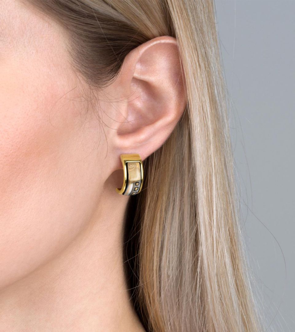 Серьги Мини-креолы