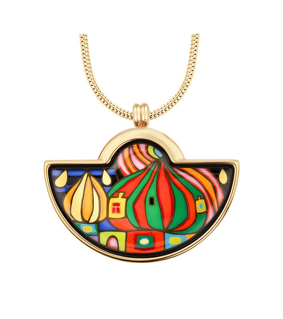 Кулон Большой полумесяц & Цепочка Змейка