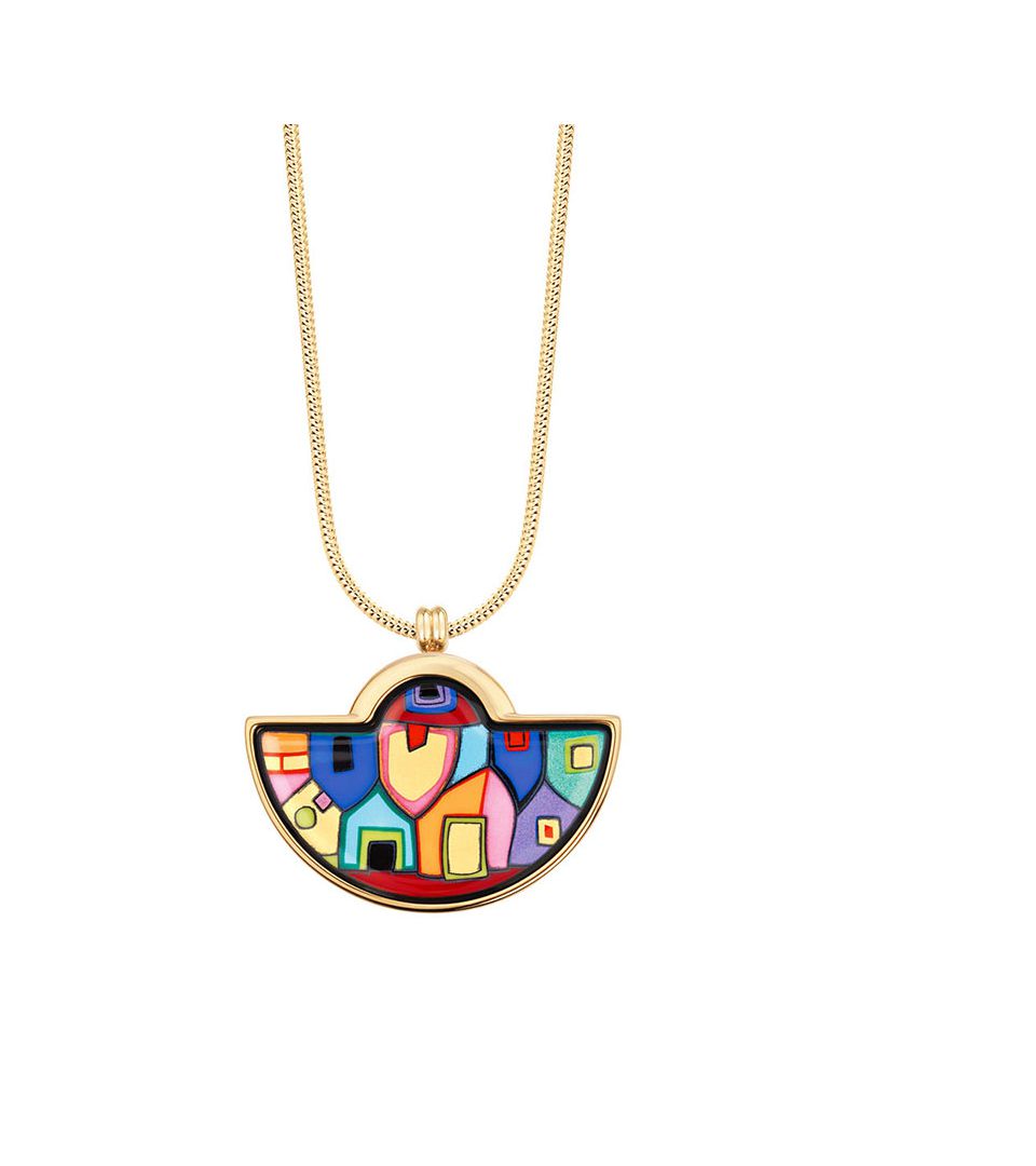 Кулон Большой полумесяц & Цепочка Змейка