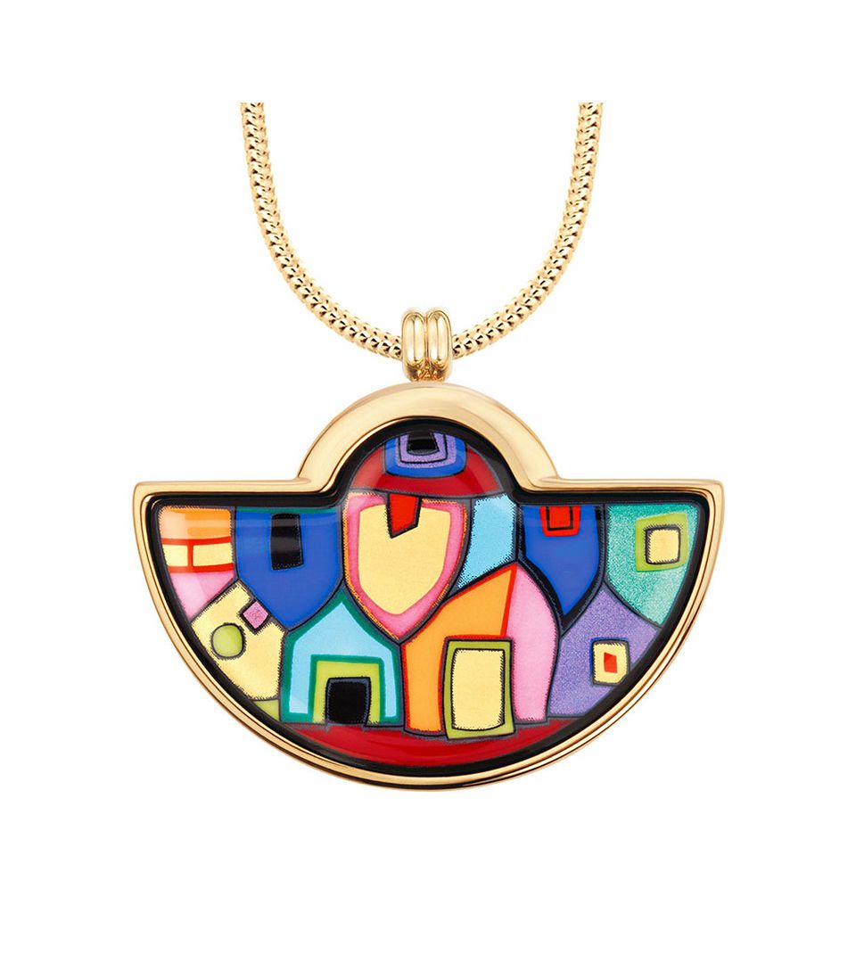 Кулон Большой полумесяц & Цепочка Змейка