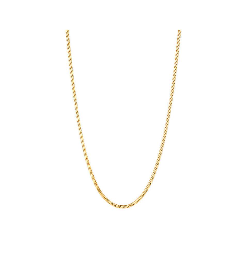 Кулон Большой полумесяц & Цепочка Змейка