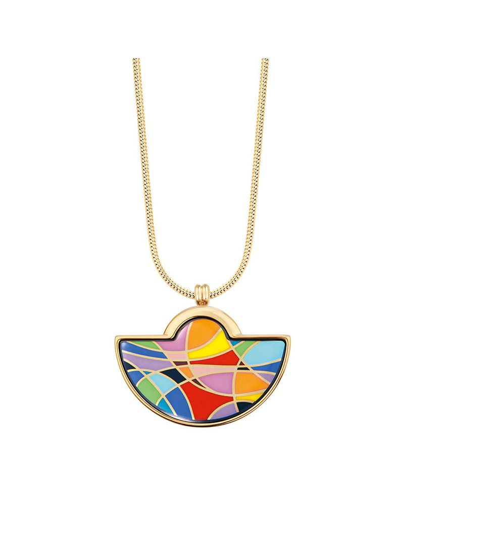 Кулон Большой полумесяц & Цепочка Змейка