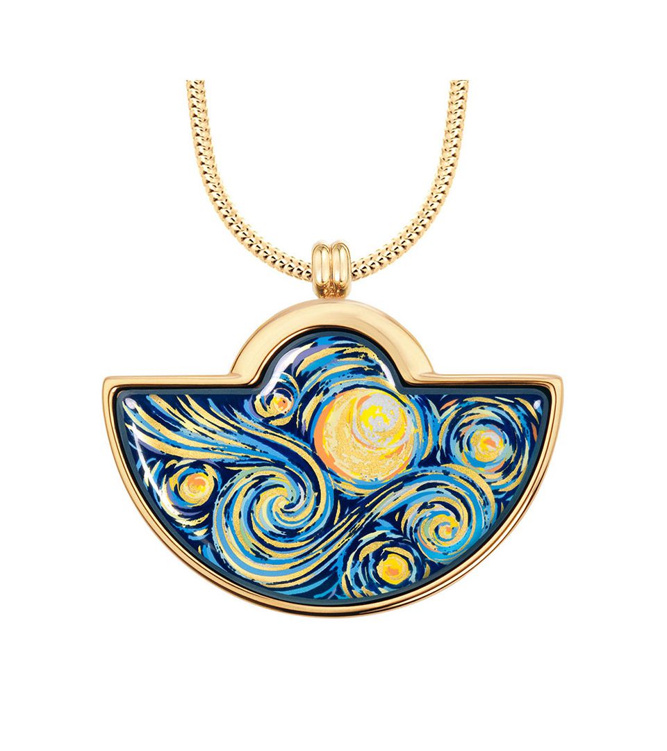 Кулон Большой полумесяц & Цепочка Змейка