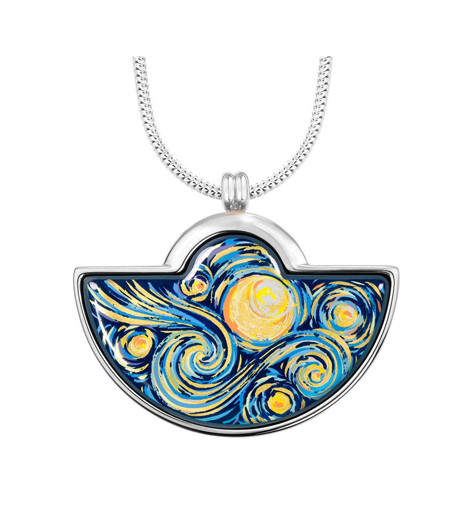 Кулон Большой полумесяц & Цепочка Змейка