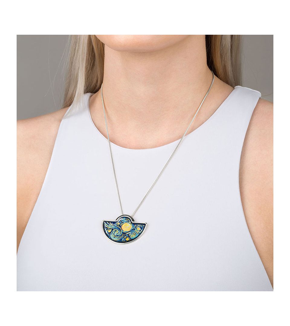 Кулон Большой полумесяц & Цепочка Змейка