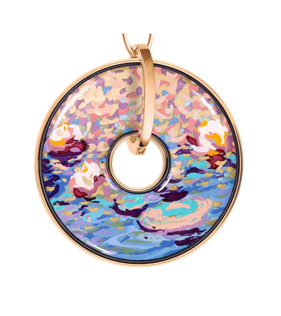 Кулон Полная луна & Цепочка якорная