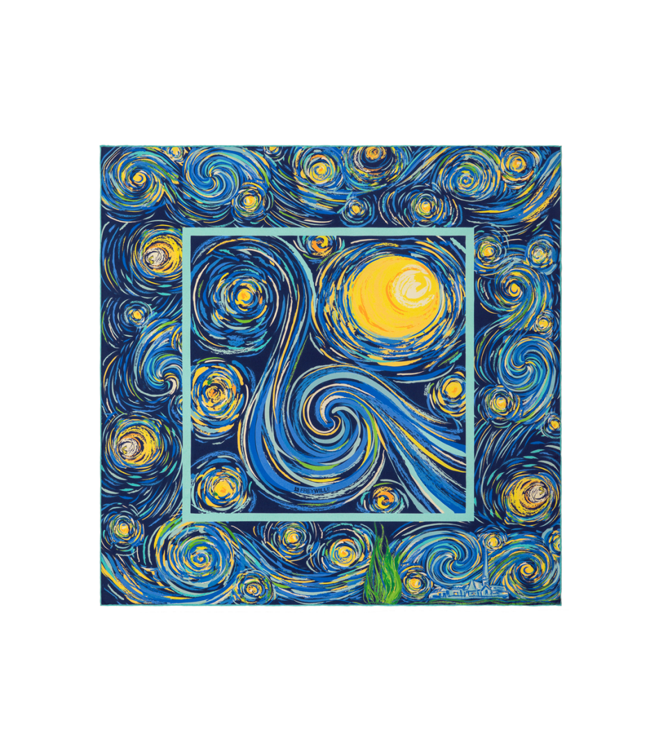 Платок шелковый 90x90