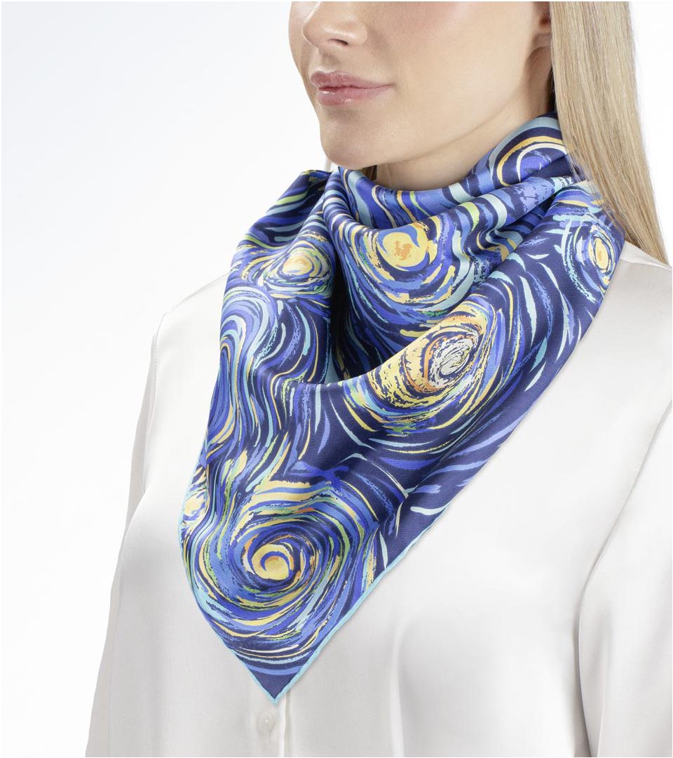 Платок шелковый 90x90