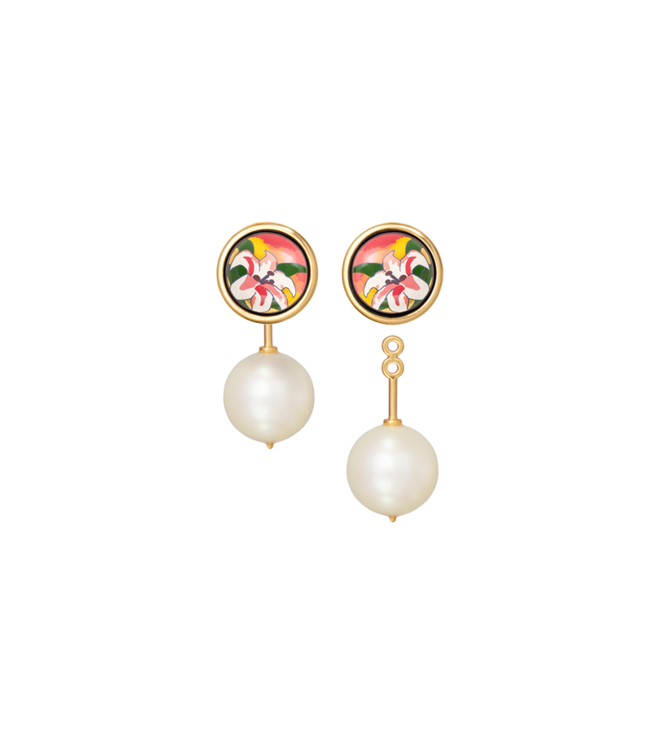 Серьги "Жемчужная капля"