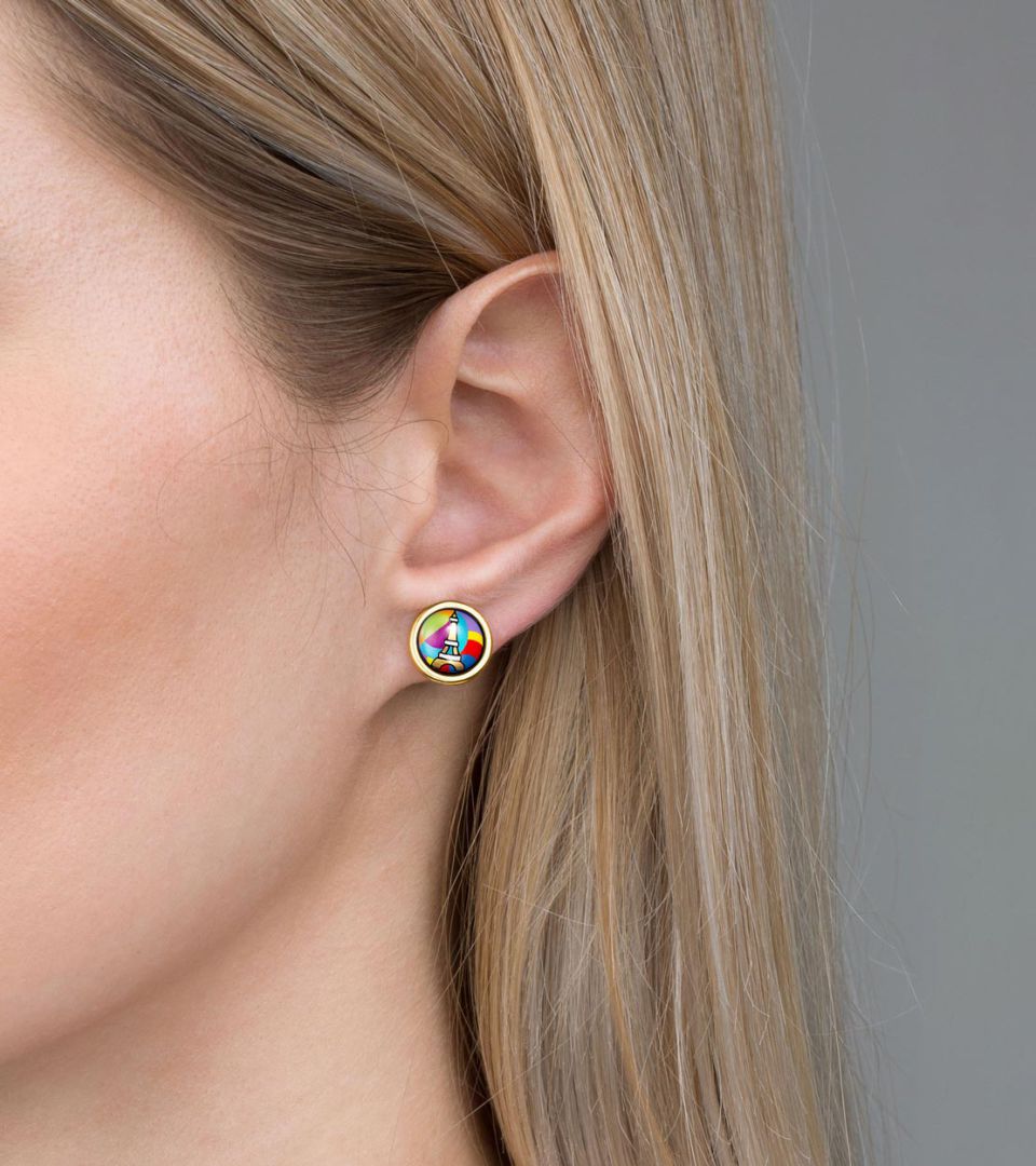 Серьги Кабошоны