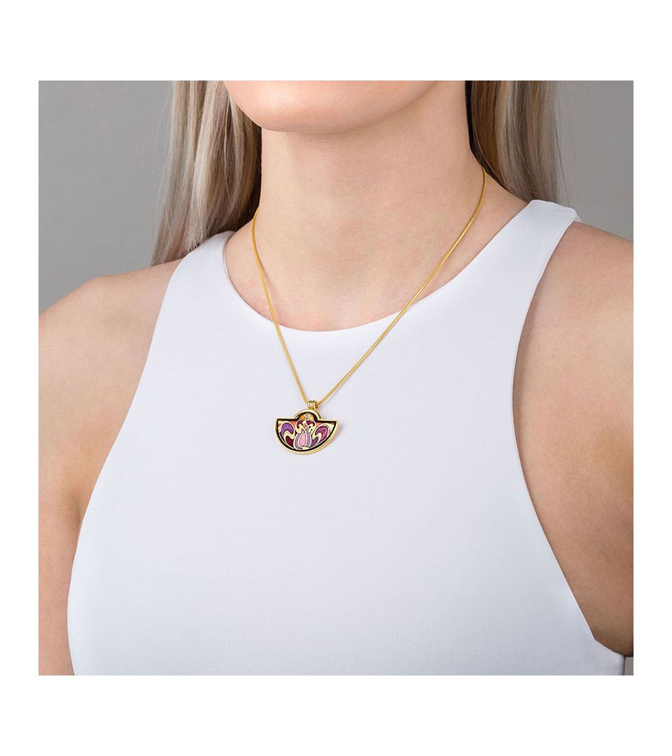 Кулон Малый полумесяц & Цепочка Змейка