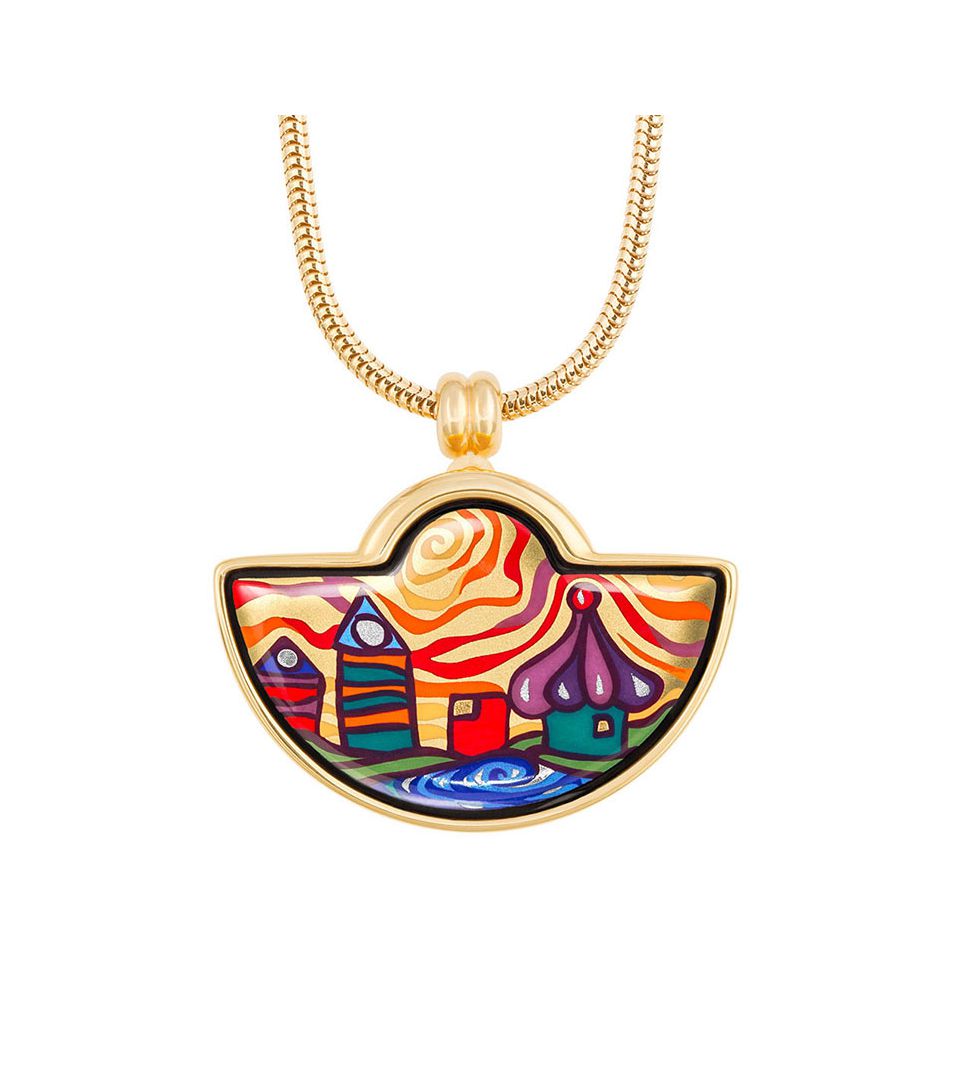 Кулон Малый полумесяц & Цепочка Змейка