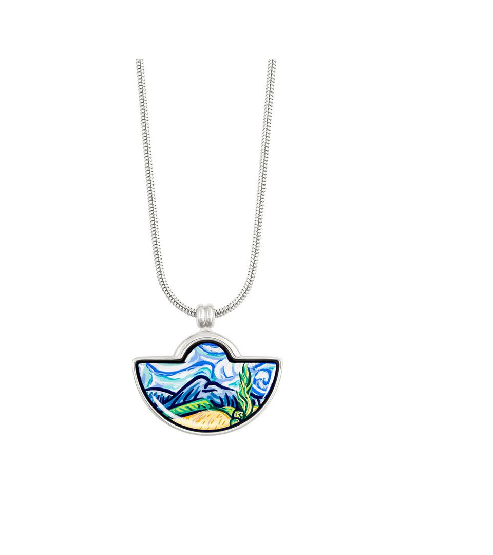 Кулон Малый полумесяц & Цепочка Змейка