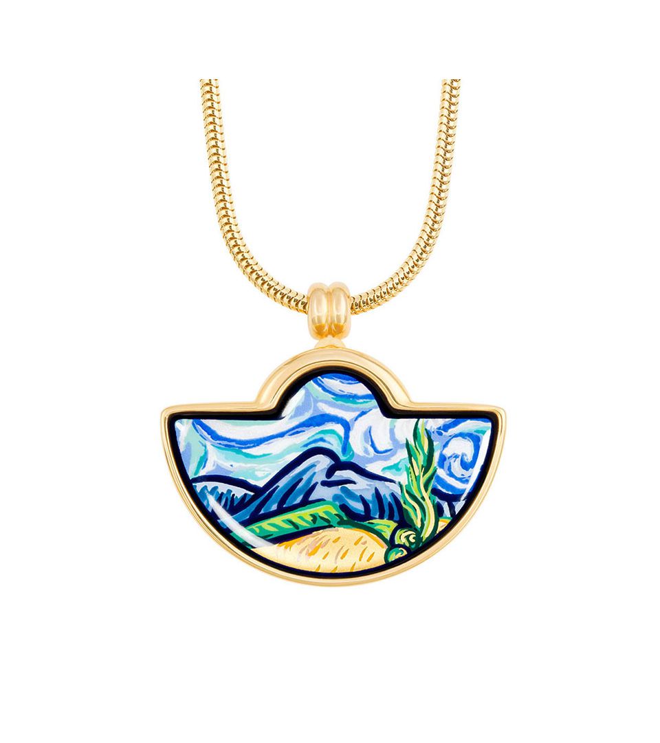 Кулон Малый полумесяц & Цепочка Змейка