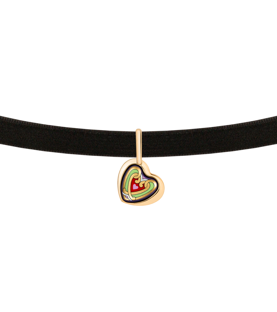 Asymmetric Heart with Choker